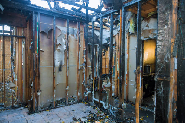 Professional Fire Damage Removal technician working in Bensville, MD